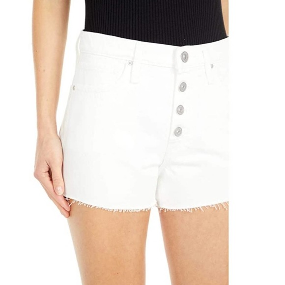 Hudson Jeans Cara Classic Offshore High Waist Shorts Size 32